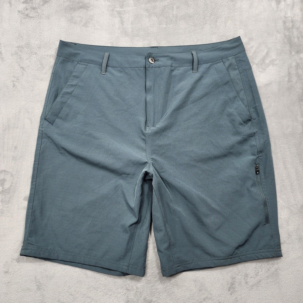 Gerry Shorts Mens 38 Blue Stretch 10" Inseam Golf Hiking Quick Dry Lightweight